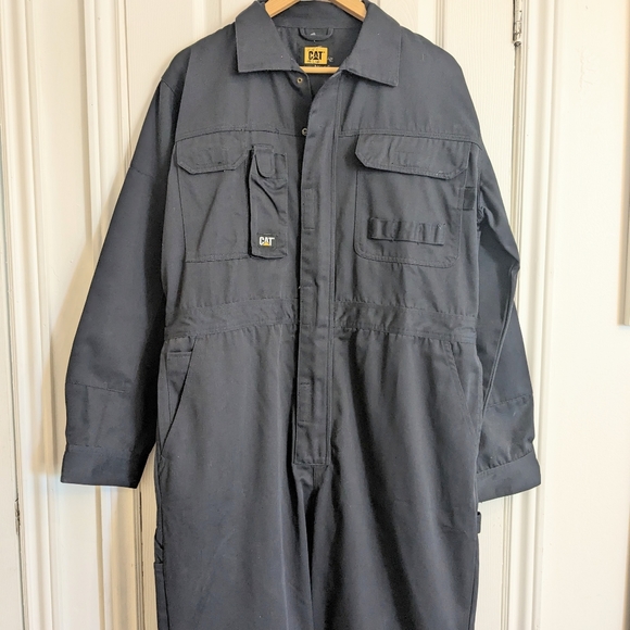 Navy CAT Workwear Jumpsuit - Picture 5 of 11